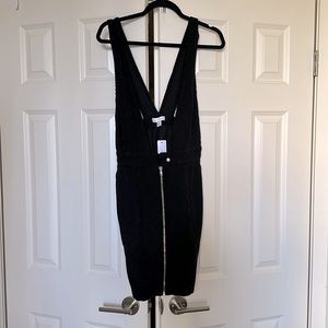 Black TopShop Corduroy Dress/Jumper